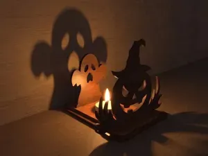 Spooky Shadow Candle - Ghost Projection