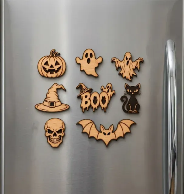 Halloween Wooden Magnets – Laser Cut Decoration — Фото 3 из 6