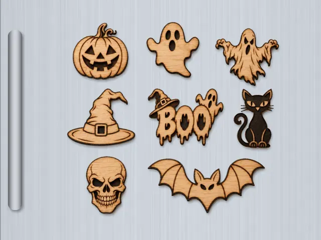 Halloween Wooden Magnets – Laser Cut Decoration — Фото 4 из 6