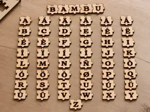 Laser Cut Alphabet Puzzle A-Z + Special Characters