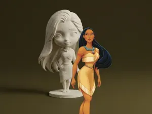 Pocahontas Chibi – Disney’s Pocahontas Figurine