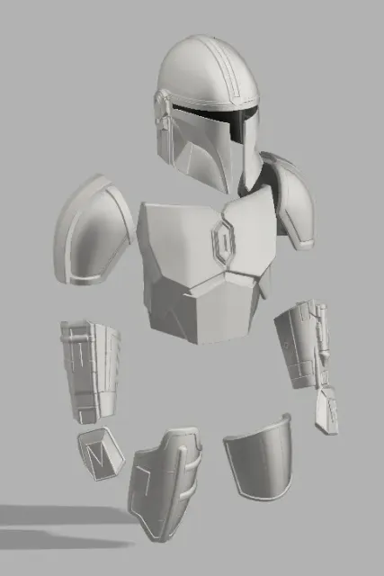 WEARABLE COSPLAY Mandalorian Armor, All Parts — Image 6 of 12