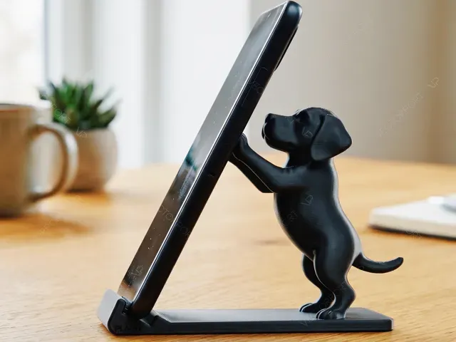Cute 3D Printed Dog Cat Phone Stand Accessory #008 — Фото 3 из 4