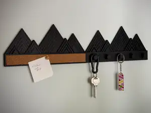 Mountain Range Wall Organiser for keys and notes