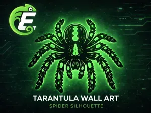 Tarantula Wall Art – Spider Silhouette