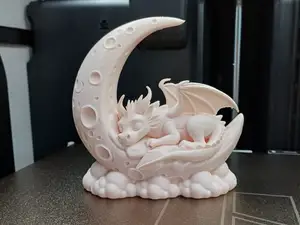 Sleeping Dragon on Crescent Moon
