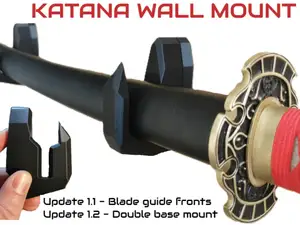 KATANA or SWORD wall mounts with swappable fronts