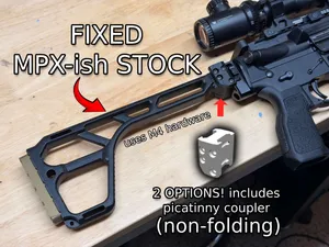 PP MCX-ish Style Fixed Stock (Non-Folding Version)