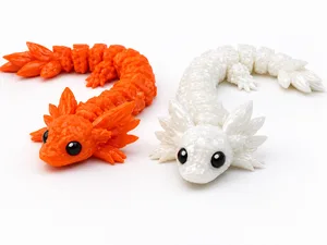 Cute Crystal Axolotl Flexi