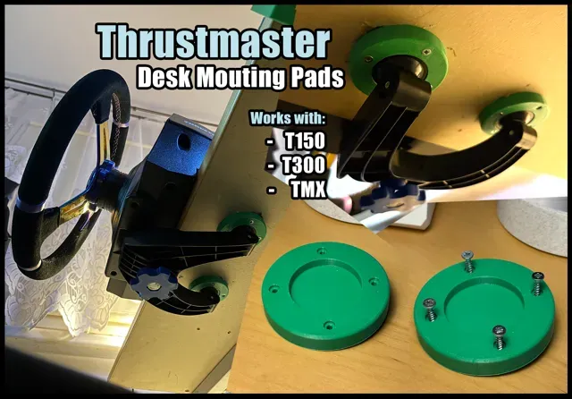 Thrustmaster T150 / T300 / TMX Desk Mouting Pads — Фото 8 из 9