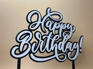 Happy Birthday Cake Topper