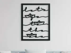 3D Wall Sticker Sailboat