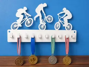 BMX Cycling Medal Hanger WallMounted Medal Display