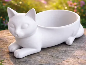 Cat Lounge Bowl Ciotola Elegante a Forma di Gatto