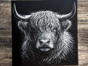 Highland Cow HueForge Wildlife Series