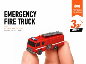 Tiny Emergency Fire Truck - Mini Cars Series