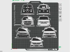 Ultimative Bus Generation 1-7 Keychain