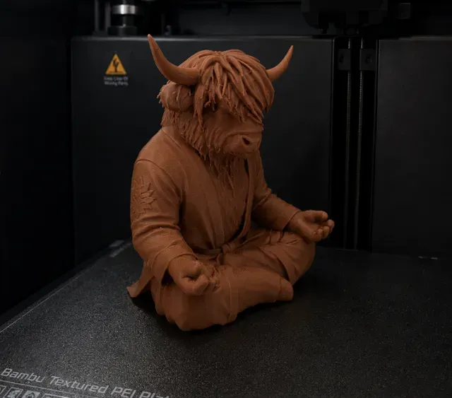 Figurine vache des Highlands zen — Image 3 of 3