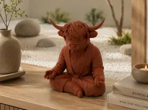 Figurine vache des Highlands zen