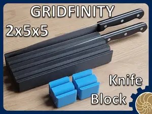 GRIDFINITY - Knife Block - 2x5x5