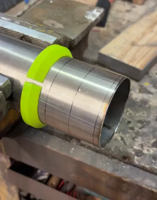 76mm 3in pipe marking tool cutting guide template — Image 2 of 4