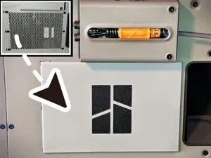 X2D / P2S Cover for Exhaust fan grid