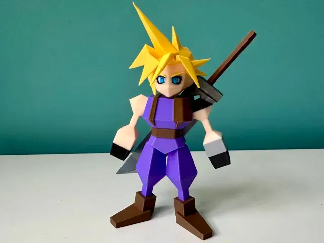 Final Fantasy VII - CLOUD V2 - MULTIPART - FF7 — Фото 4 из 9