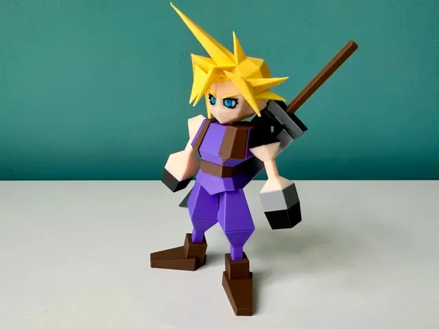 Final Fantasy VII - CLOUD V2 - MULTIPART - FF7 — Фото 8 из 9