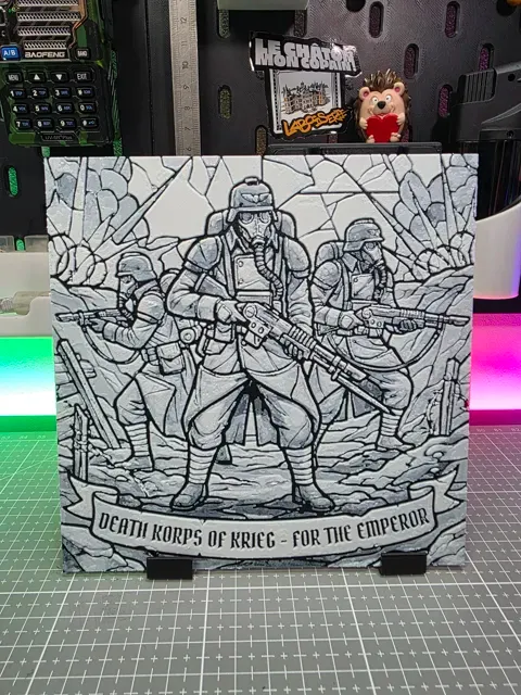 Death Korps of Krieg - Hueforge - Black and White — Image 2 of 2
