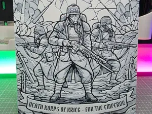 Death Korps of Krieg - Hueforge - Black and White