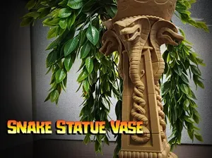 Temple of the Forbidden Eye Snake Statue Vase