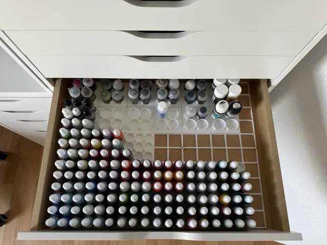 Gridfinity Minimal Paint Bottle Storage — Фото 2 из 6