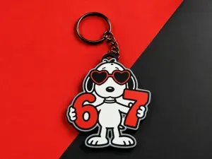 snoopy six-seven, keychain