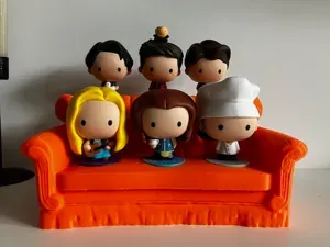 Friends couch mac donalds figurines stand