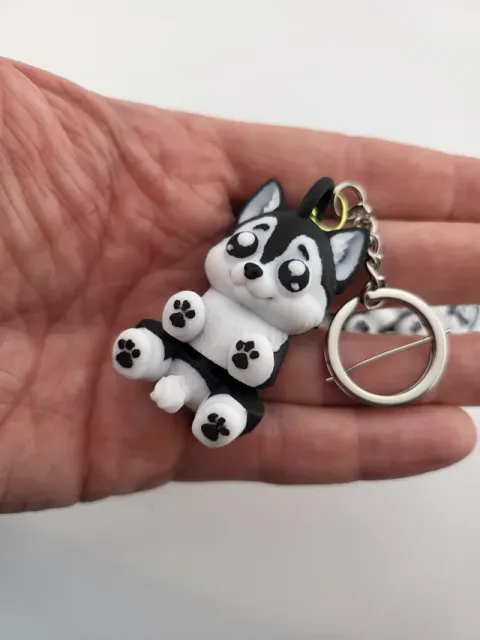 Husky Dog Articulated Keychain Flexi Toy Kawaii — Image 9 of 9
