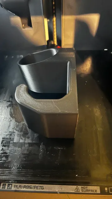 Type 2 EV plug wall holder with tilted receptical — Image 5 of 5