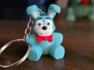 Five Nights At Freddys FNAF Blue Bear Keychain