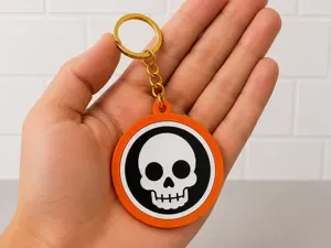 Chaveiro Giratório Caveira – Especial Halloween