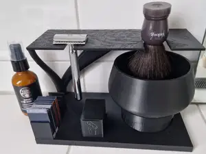 Hobel Rasierer Pinsel Halter Ständer mit Becher