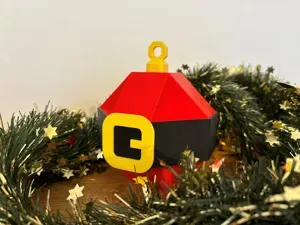 Santa Christmas Ball (minimalistic & stylized)
