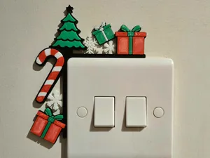 Christmas Tree Light Switch Corner Decor