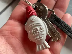 Soy fish keychain