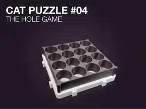 Cat Puzzle Feeder 04 Hole Game | Easy Slow Feeder