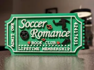 Soccer Romance Book Club Ticket
