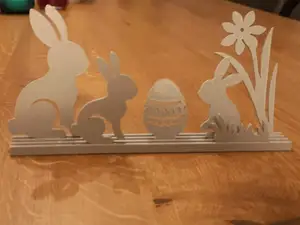 Easter Bunny Family Silhouette – Easter Decor