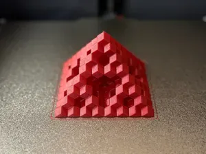 Rhombic Sierpiński Pyramid - Lvl 3 | Vase Mode