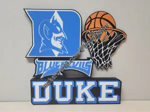 Duke Blue Devils Basketball Desk or Wall Display