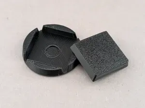 Conversion base 20x20mm to round 28mm