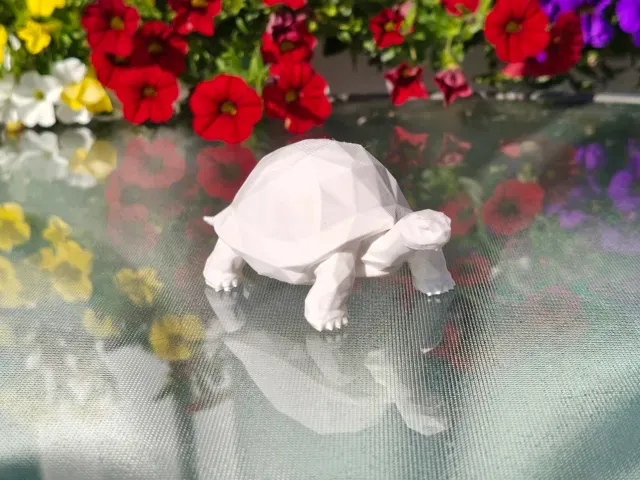 Geometric Low Poly Tortoise Figurine — Фото 9 из 10