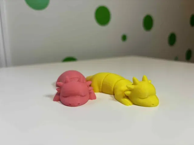 Articulated sleepy baby dragon (print in place) — Фото 6 из 6
